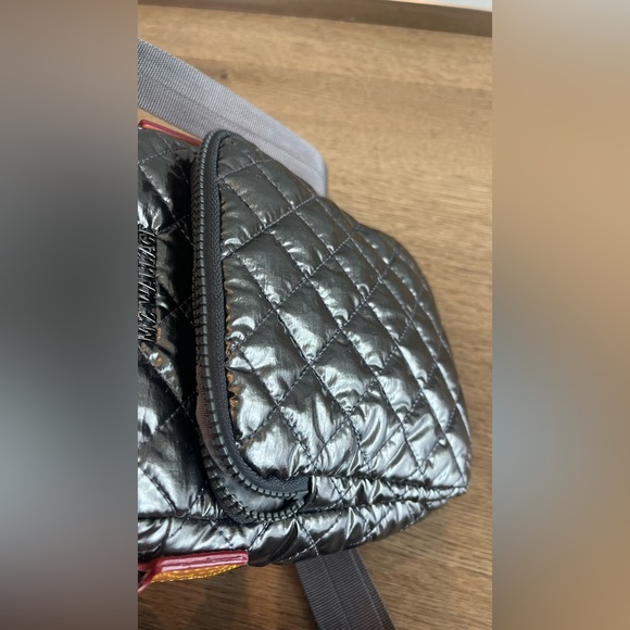 MZ Wallace Metro Quilted Crossbody Bag – Metallic Silver - Picture 10 of 13